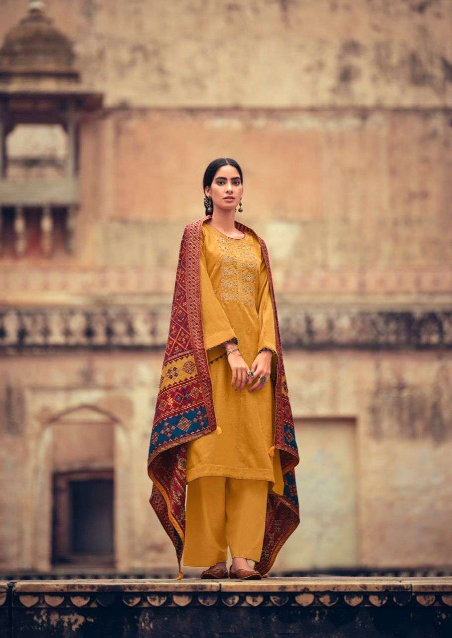 Deepsy Suits Basera Tussar With Embroidery Work Dress Material Catalog