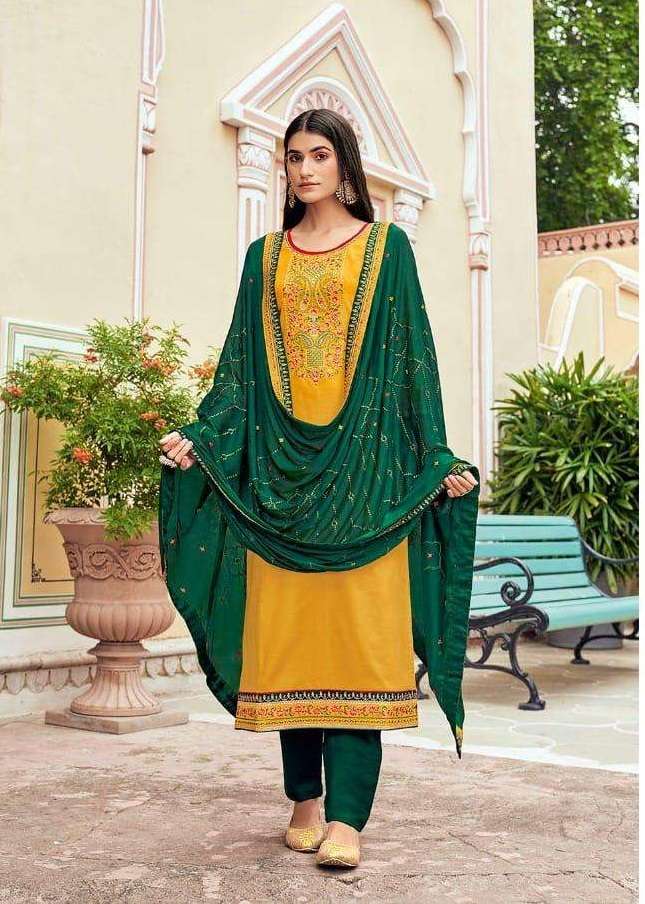 Kessi Bandhan Jam Silk With Work Dress Material Catalog