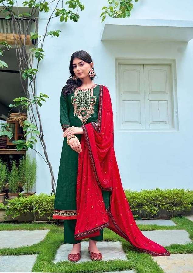 Kessi Fabrics Kalarang Sahana Weaving With Work Salwar Suits Collection