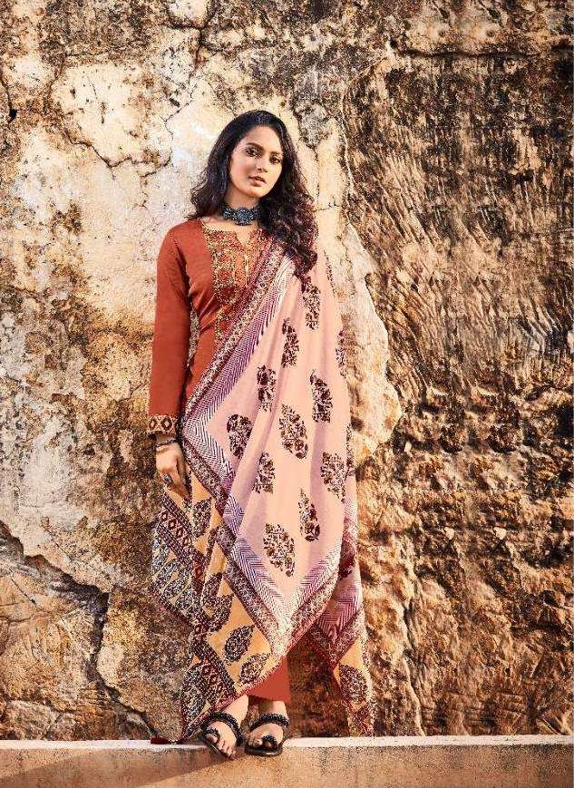 Levisha Zayra  Jam Cotton With Fancy Embroidery Work Dress Material Catalog