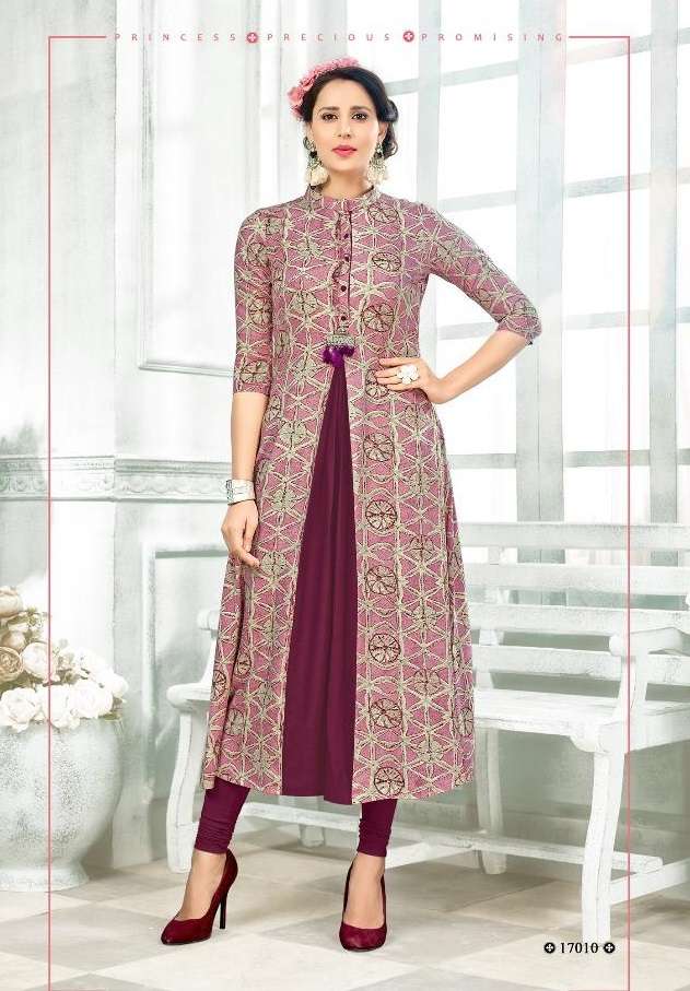 Half Sleeve Double Layer Kurti Size S to XL