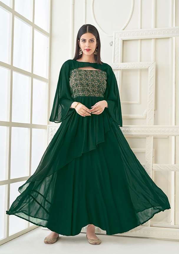  Vamika Vihana Exclusive Wear Georgette Ladies Gown catalog