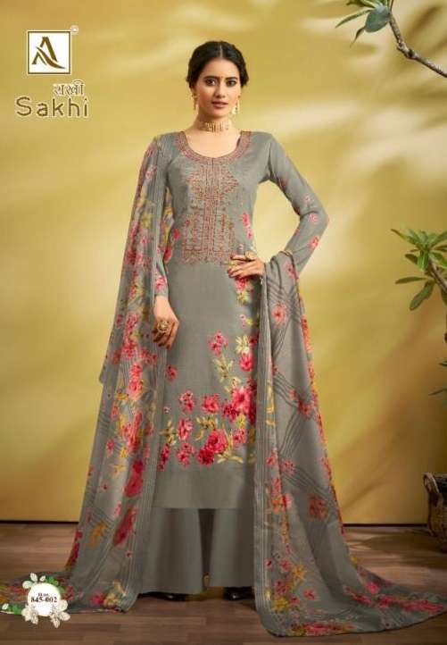 Alok Sakhi cotton Digital Print Dress Material