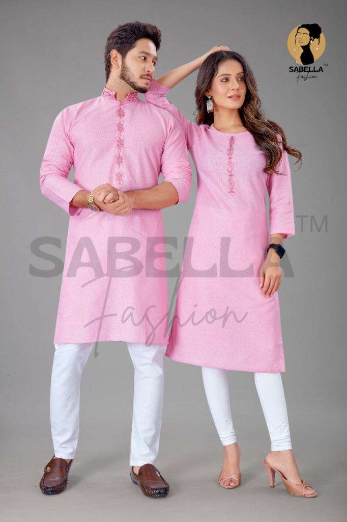 Baby Pink Couple Combo Buy Kurtis & Kurta Couple Trendy Stylish combo