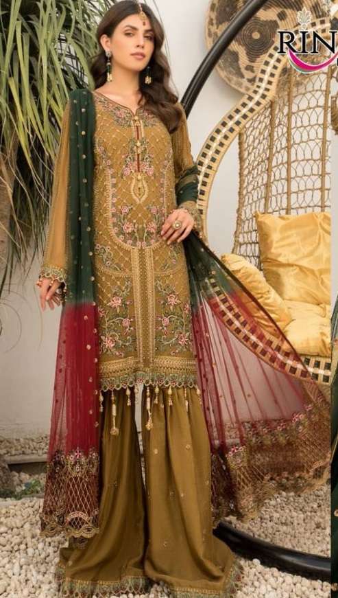 Rinaz Navrang vol 1Georgette Wear Pakistani Salwar suits