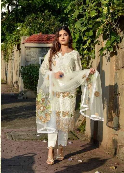 Shraddha Aaliya Cambric Cotton With Work Pakistani Wholesale