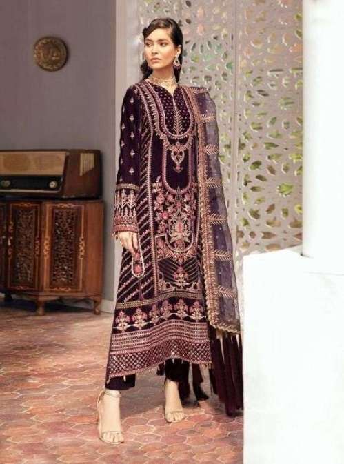 Shree Afrozeh Velvet Collection Velvet  Low rate Pakistani Suits