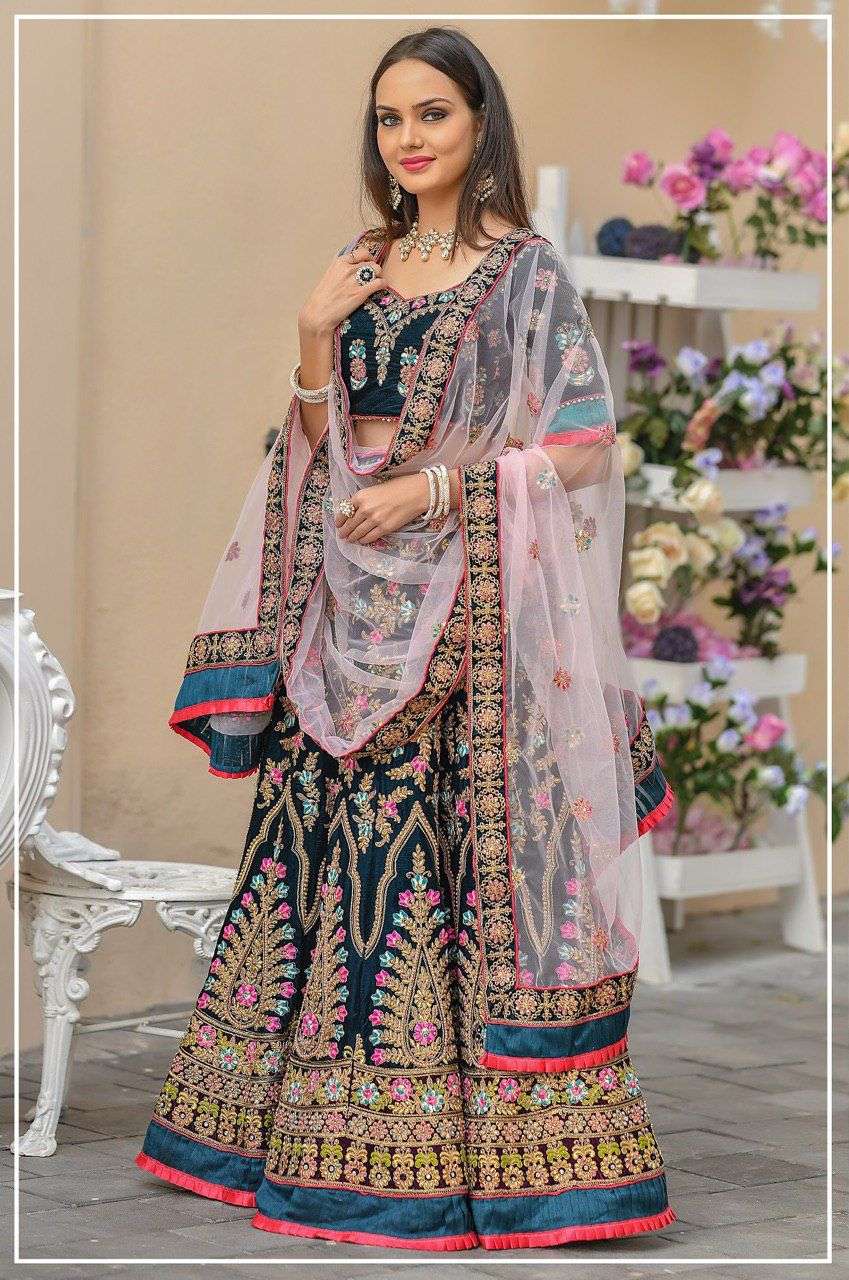 Bridal Velvet Lehangas Collections Buy wholesale lehenga choli in Surat