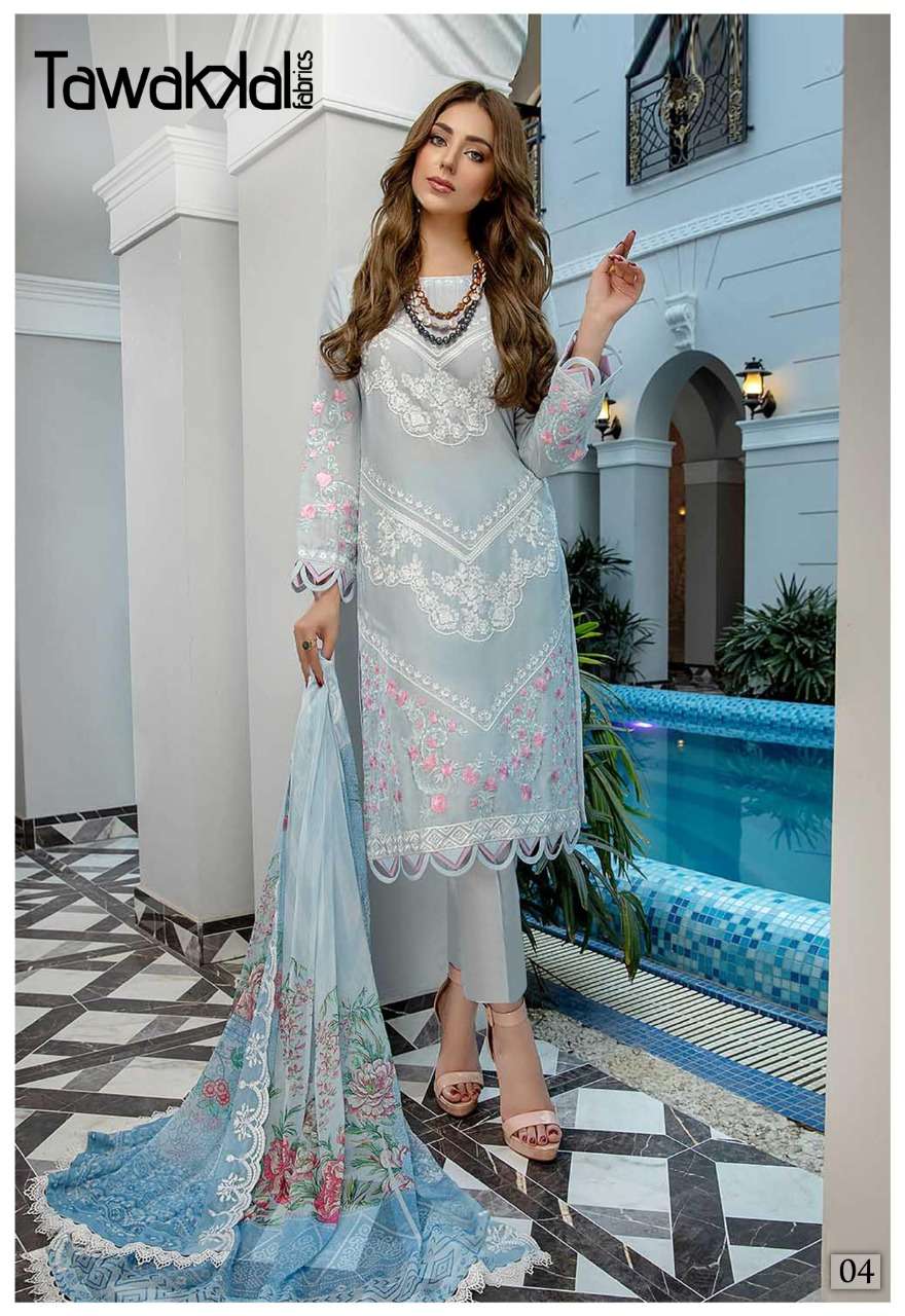 Tawakkal Zaafira Luxury Karachi Cotton Buy karachi cotton suits wholesale