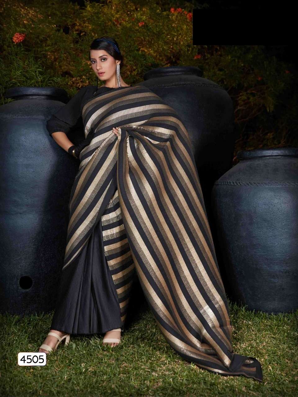 Black With Gold Ling Fancy Designer Sarees Collection Online Designer Indian Black Sarees Collection Online