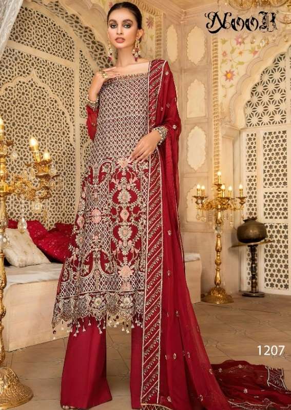 Noor Rangoon Vol 2 Beautiful Georgette Embroidery Pakistani Salwar Suits Catalog
