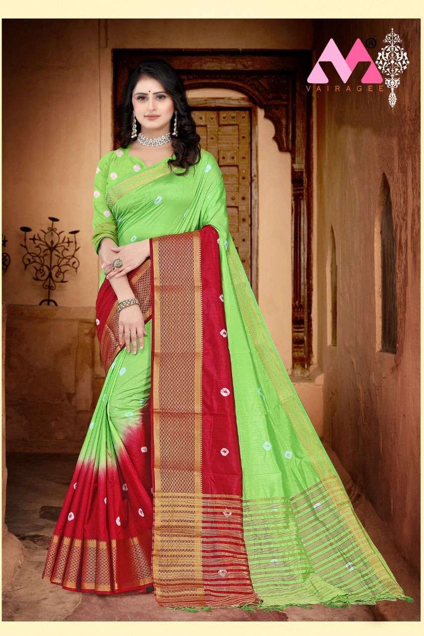 vivera Sravya vol  2 Festive Wear Vallabhi Silk Saree Collection