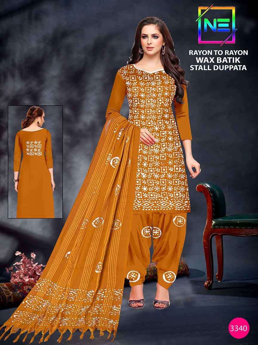 Nemi Rayon Wax Batik - Dress Material - Wholesale SURAT