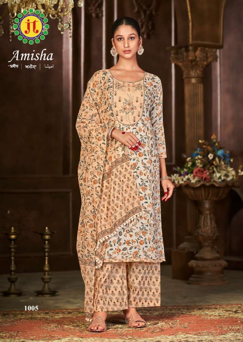 JT Amisha – Kurti Pant With Dupatta - Wholesale surat