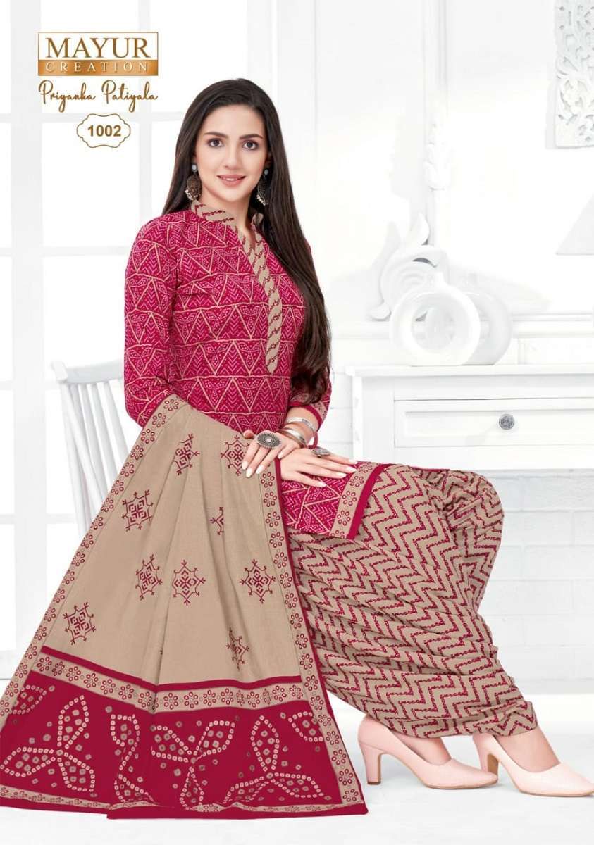 Cotton Regular Wear Patiyala Dress Materials, Bottom Size: 2 at Rs 1249 in  Surat
