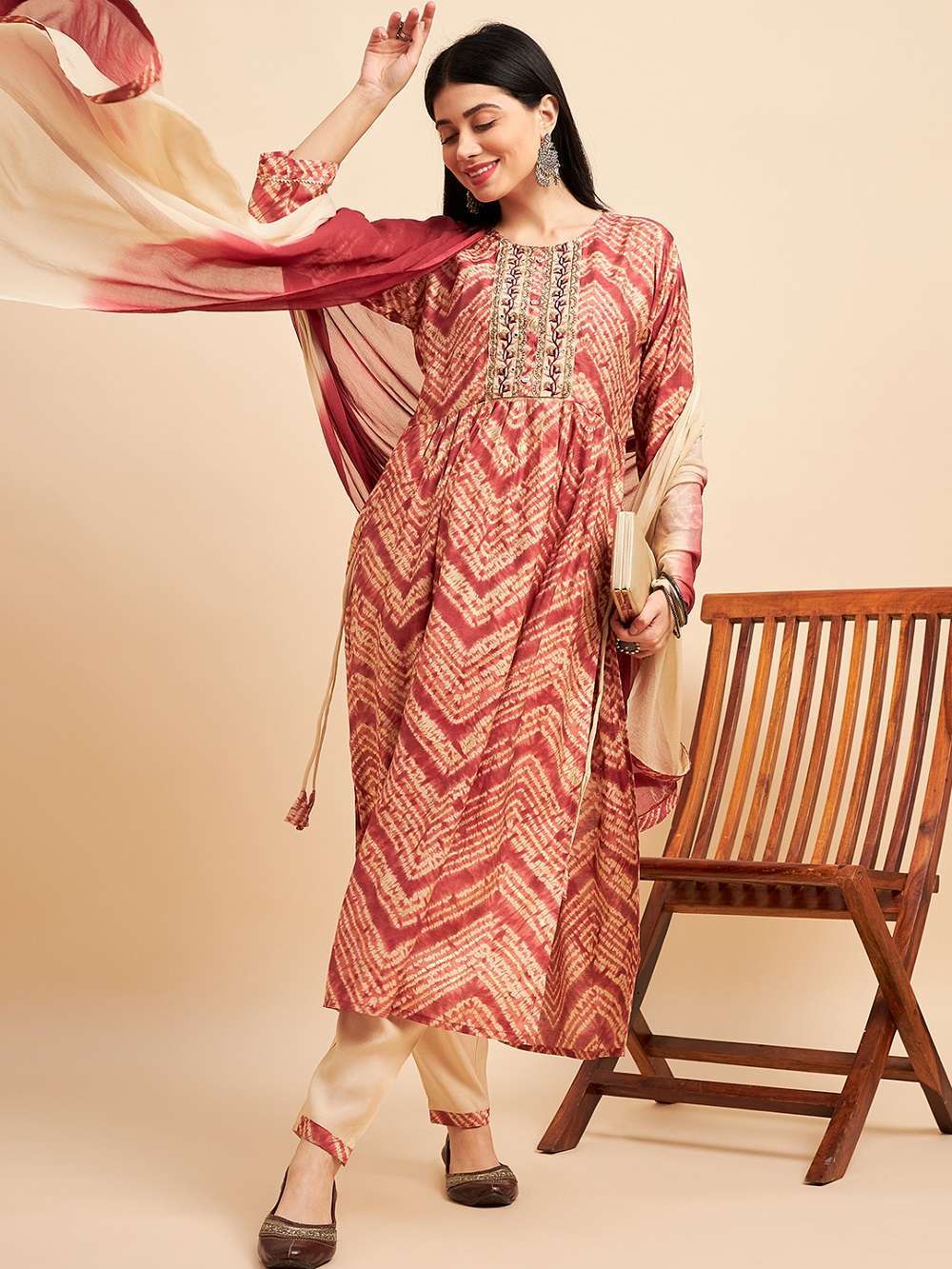 Aminah 1 Chinon Silk Designer Kurti Wholesale manufacturers of kurtis in india