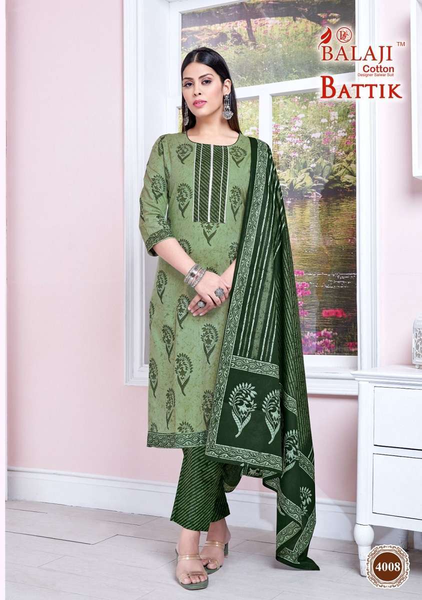 Balaji Battik Cotton Art Work Vol-4 – Dress Material -Wholesaler of kurtis surat