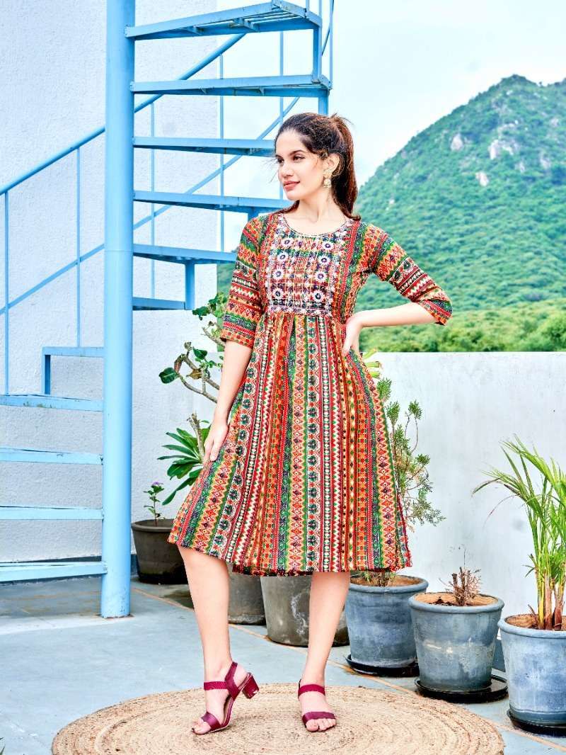 viyaa designer maira v5 kurti wholesale short gown kurtis surat 2023 10 03 14 03 31