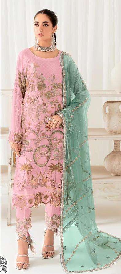 Zaha Ramsha Vol 4 Pakistani Embroidery Salwar Kameez Wholesaler of SURAT