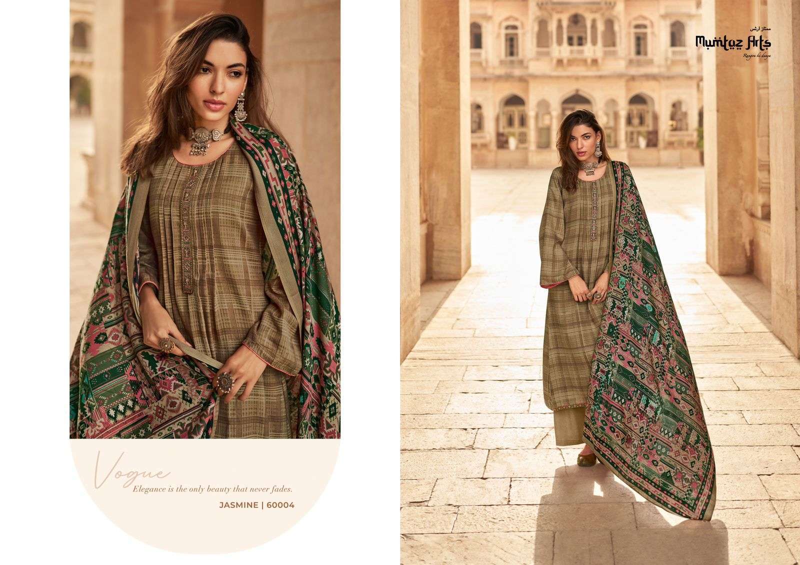 Mumtaz Jasmine Vol 2 Pashmina Embroidery Dress Material Wholesaler in SURAT