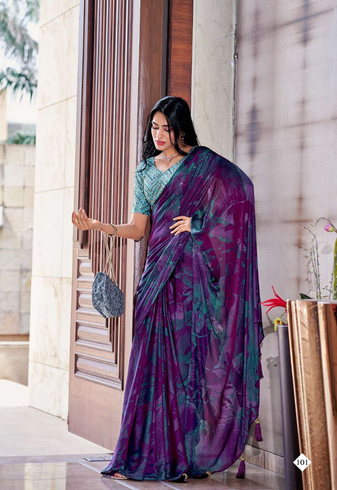 Stavan Shannon Embroidery Saree Wholesale Branded Saree manufacturers in SURAT