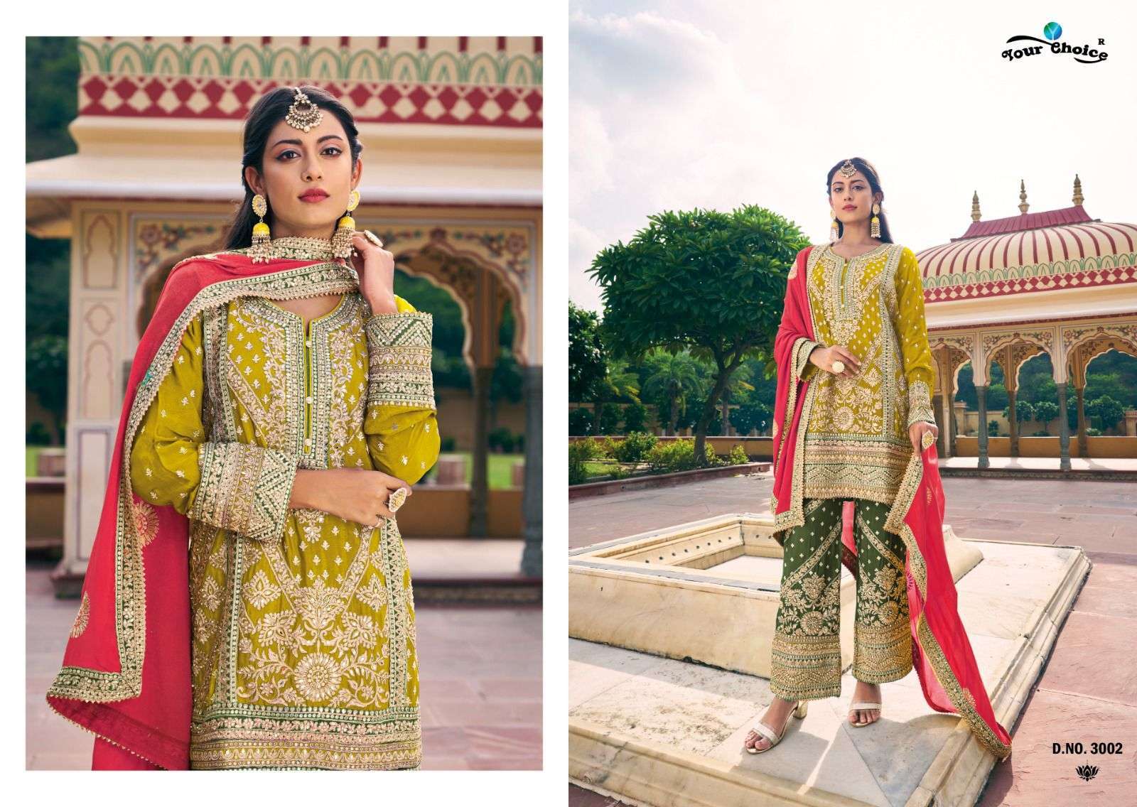 Your Choice Avani Blooming Chinon Wear Wedding Salwar Kameez Wholesale manufacturers in SURAT