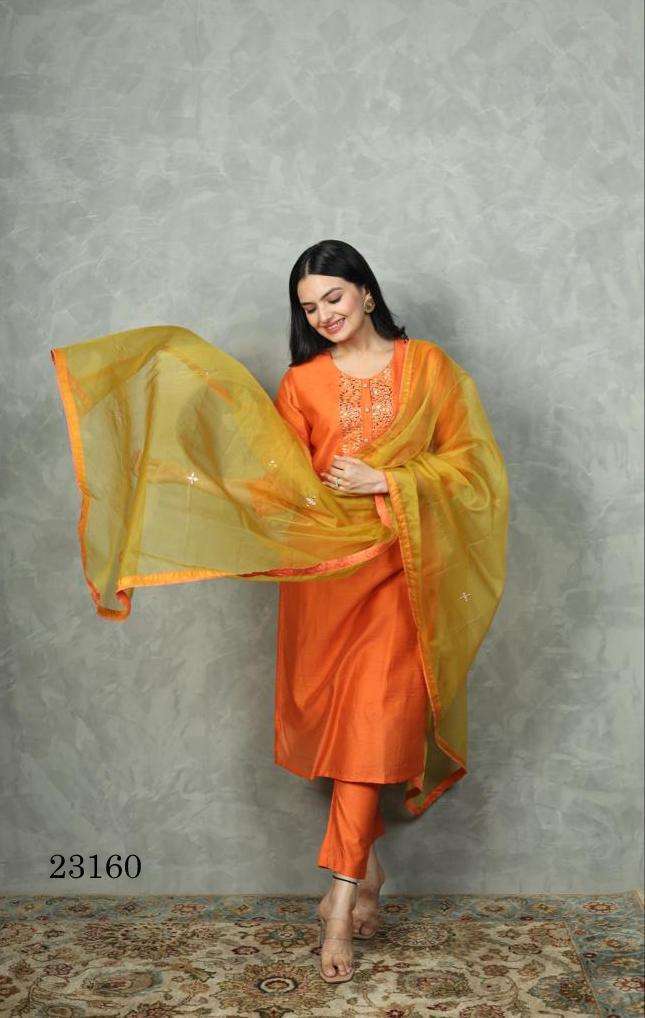 Zulfat Designer Suits 23160 Chanderi Silk Cotton Viscose Attrective Look Kurti Wholesale kurtis in india