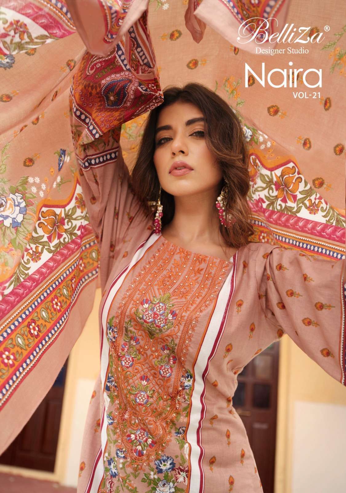 Zulfat Designer Suits Naira Vol 21 Salwar Suit Wholesale Dress material in INDIA
