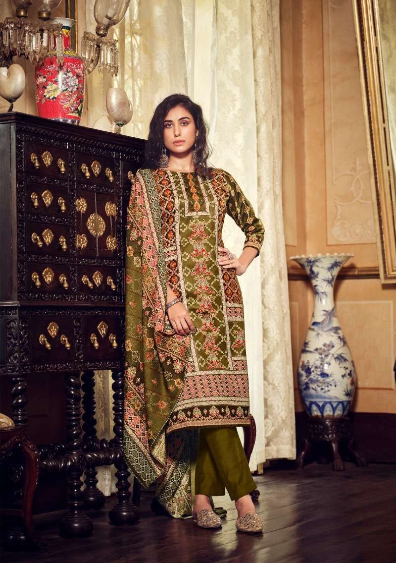 Zulfat Rehnuma Wool Pashmina Dress Material Wholesale Branded Saree manufacture in SURAT