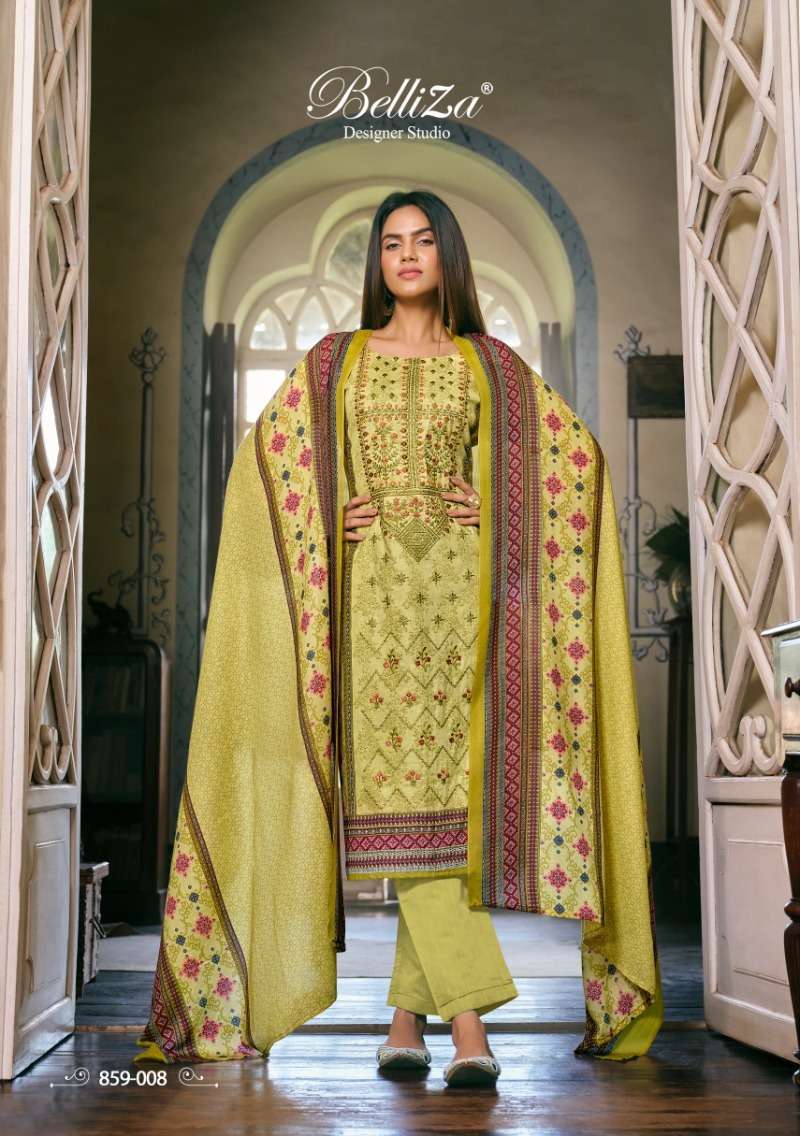 Belliza Bin Saeed Pure Cotton Dress Material Wholesale Kurti India