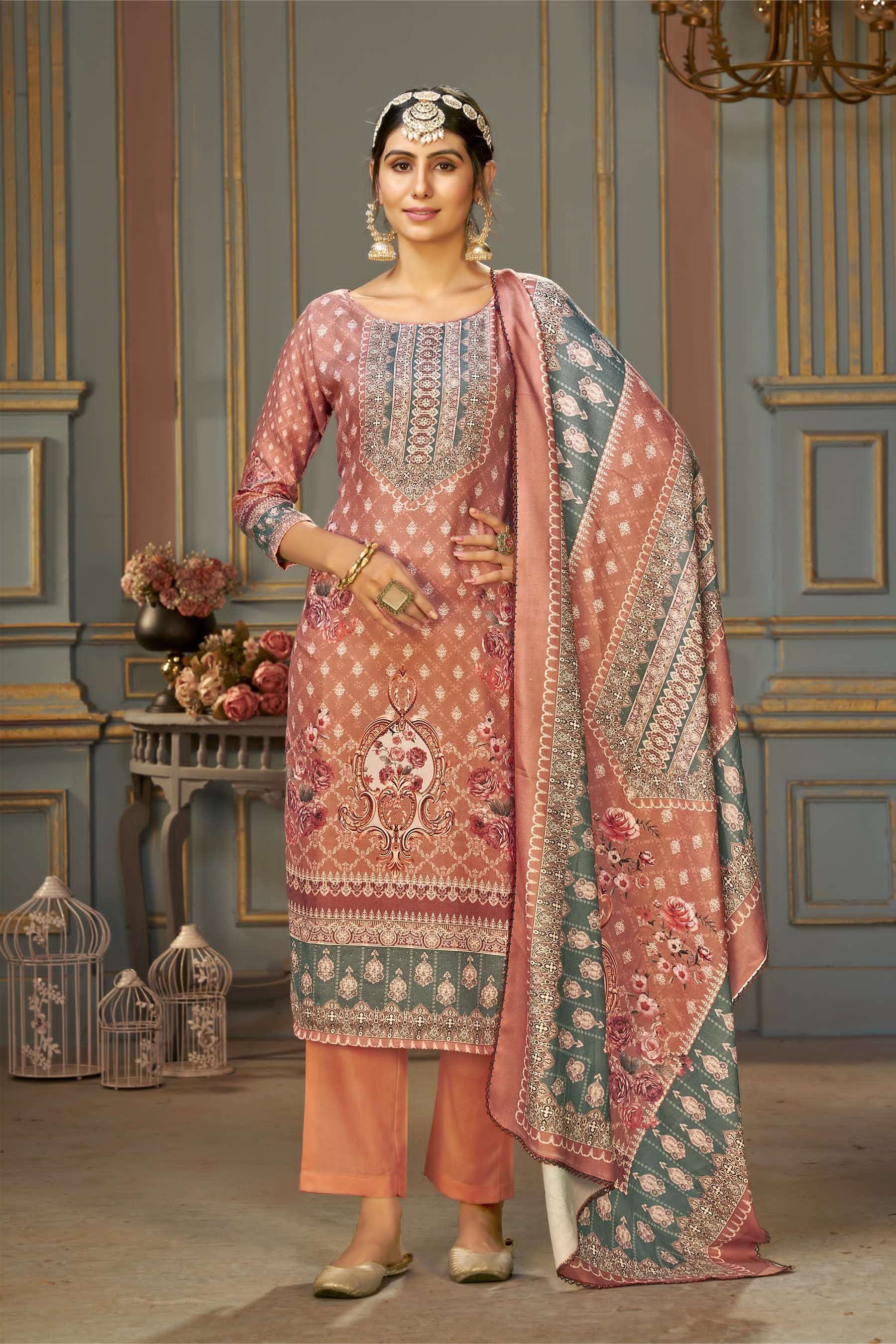 Bipson Decent Safari 2382 Viscose Dress Wholesale Dress material market in India