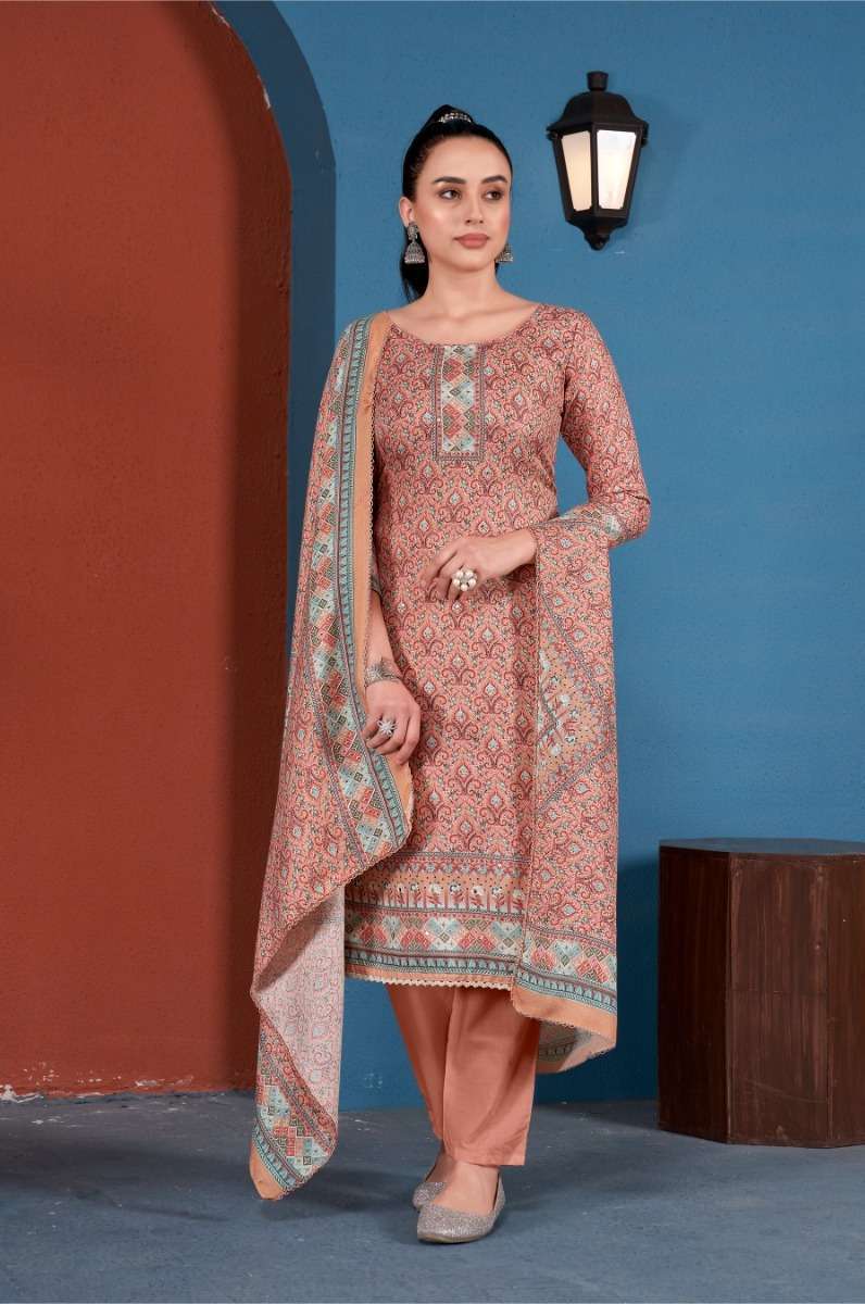 Bipson Safari 2421 Wool Pashmina Dress Material Wholesale Dress material market in Surat