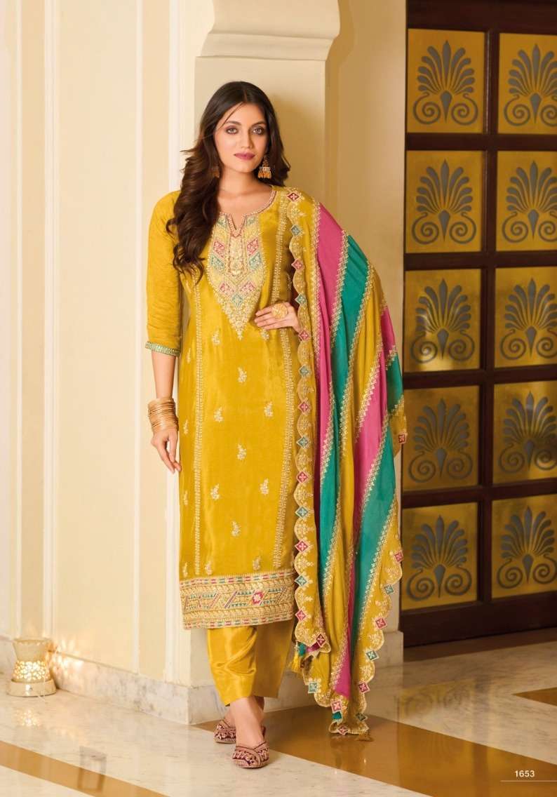 Eba Yasmin Premium Silk Embroidered Salwar Suit Wholesale Salwar Kameez market in Surat