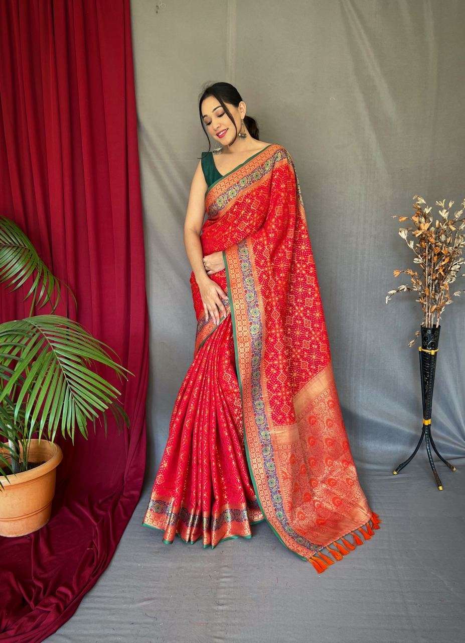 Maahi 126 Party Wear Designer Patola Silk Saree Wholesale Saree marekt In india
