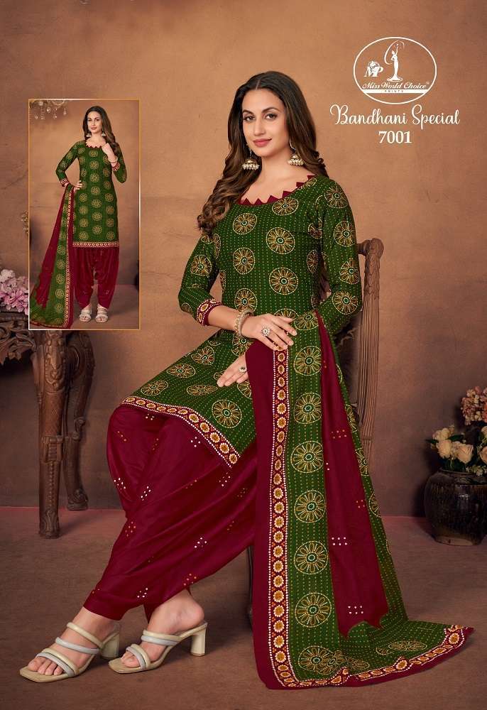 Miss World Bandhni Special Vol-7 -Dress Material -Wholesaler in india