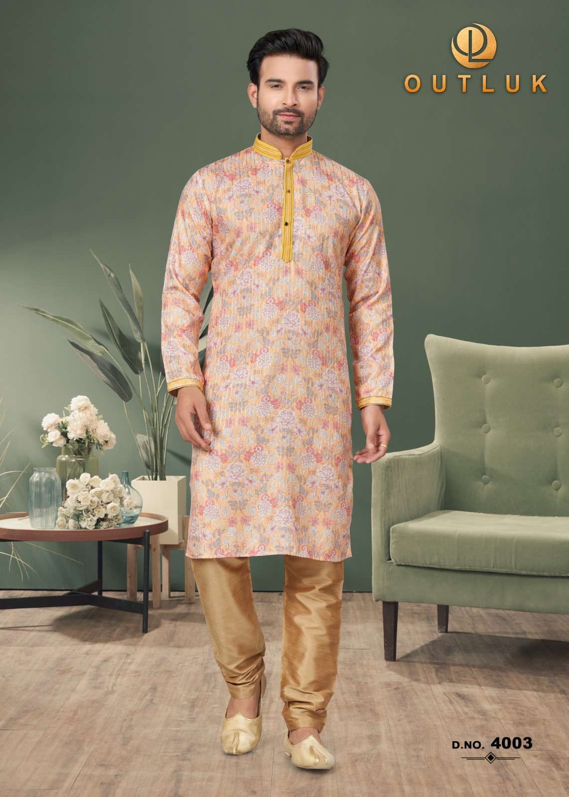 Outluk Wedding Collection Vol 4 Mens Wear Kurta Wholesaler in Surat