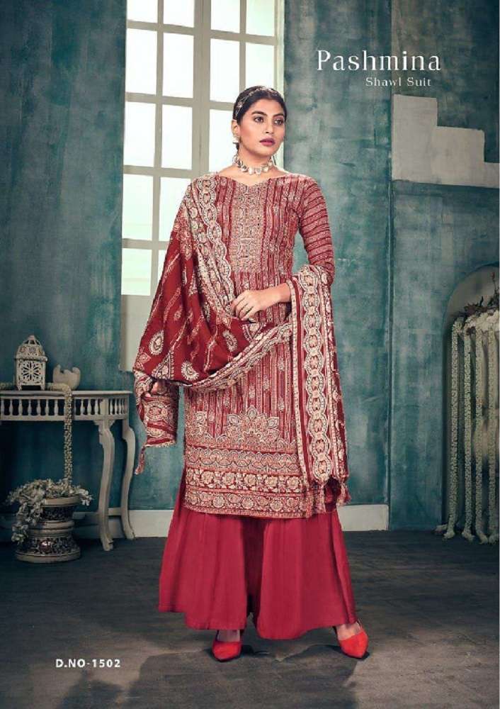 Sat Pashmina Vol-15 – Dress Material -Wholesale Dress material market in India