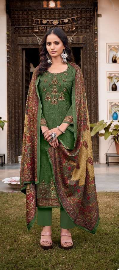 Levisha Nikhaar Pure Pashmina Dress Material Wholesale market in surat