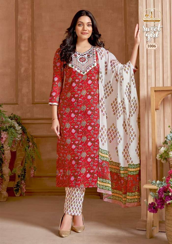Miss World Sweet Girl Vol-1 -Dress Material -Wholesale Dress material market in Surat
