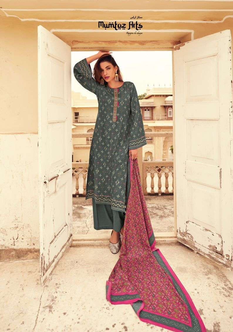 Mumtaz Jasmine Nx Pure Pashmina Dress Material Wholesaler India