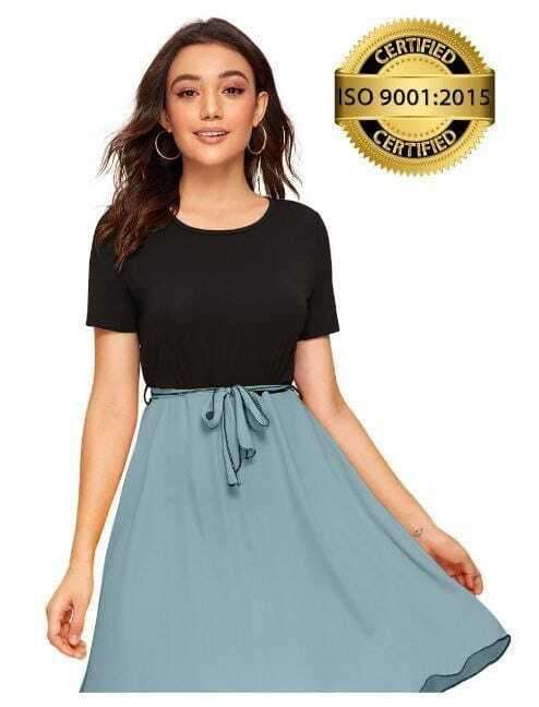 New Exclusive Designer Dress Sky blue Western Wear Wholesale market in Surat