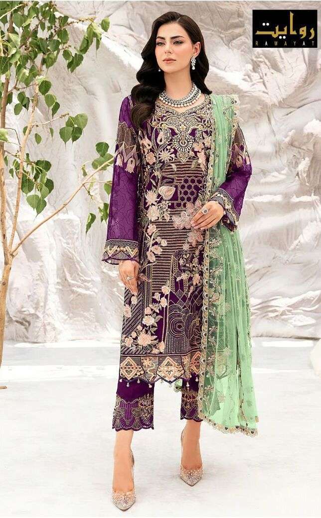 Rawayat Charizma Colors Vol 8 Pakistani Suits Wholesale market in Surat