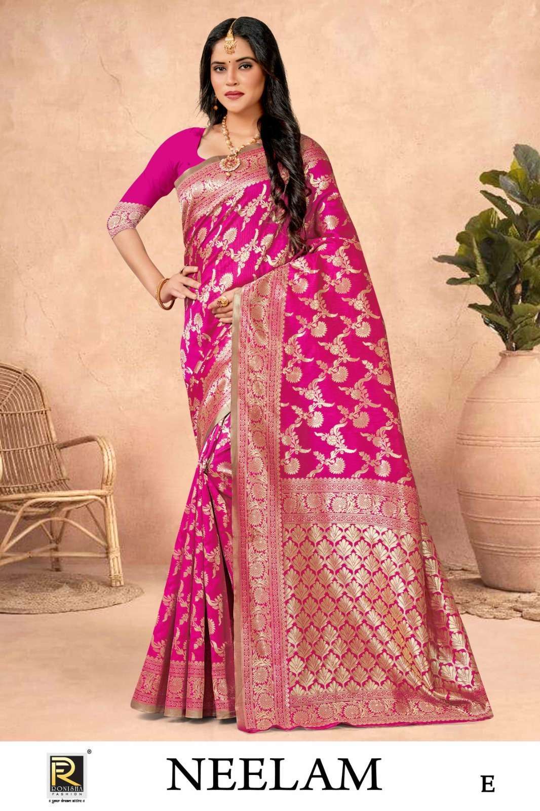 Ronisha Neelam banarasi Silk Saree Wholesale manufacturers in india