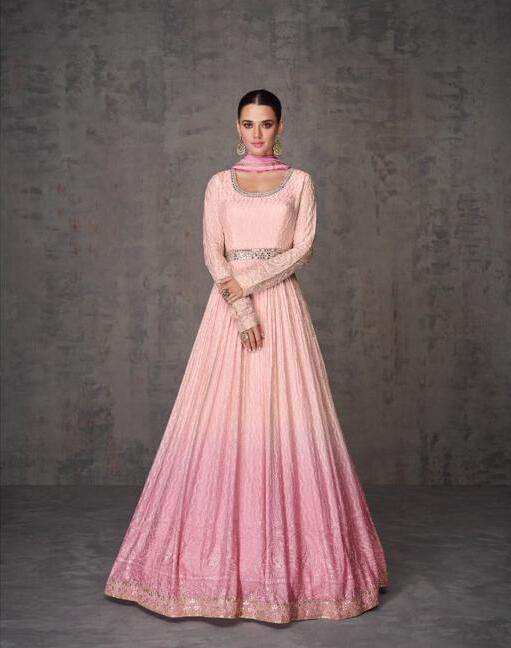 Sayuri Ameena Real Georgette Gown With Dupatta Wholesale Kurti India