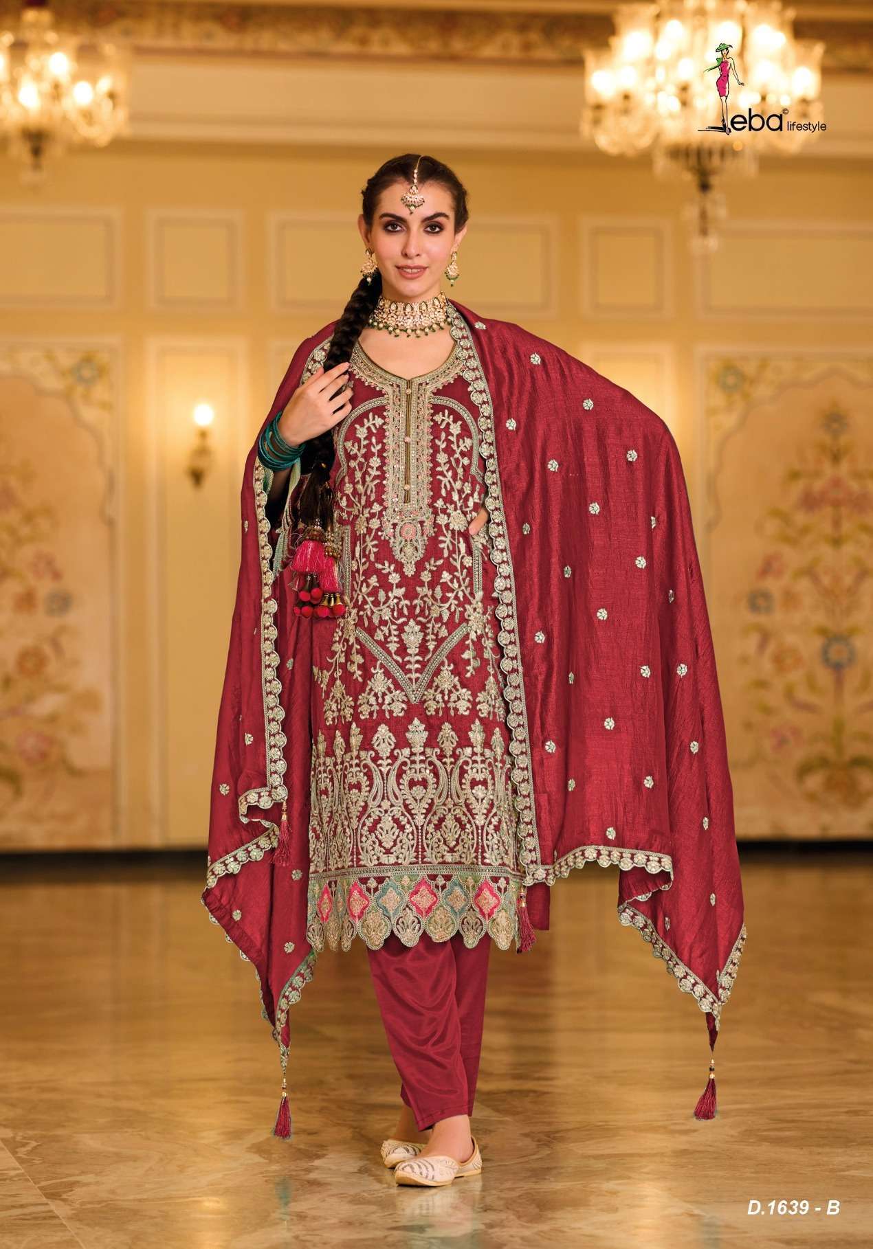 Eba Anokhi Color Premium Silk Pakistani Suits Wholesaler in India