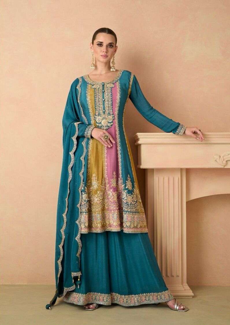 Gulkayra Izhar 7441 Colors Real Chinon Designer Salwar Suits Wholesale India