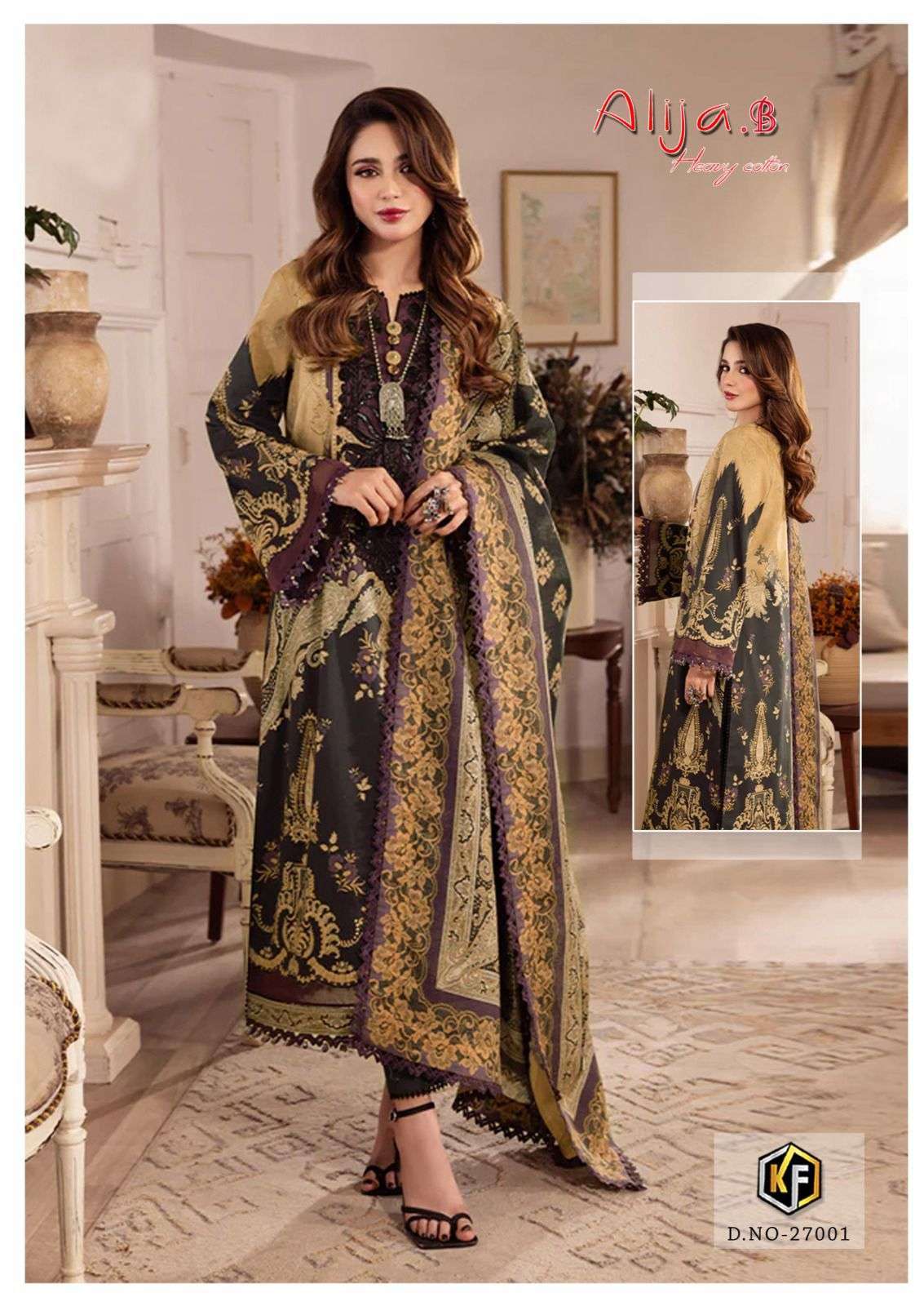 Keval Alija B Vol 27 Heavy Cotton Luxury Dress Materials Wholesale Dress material market in Surat