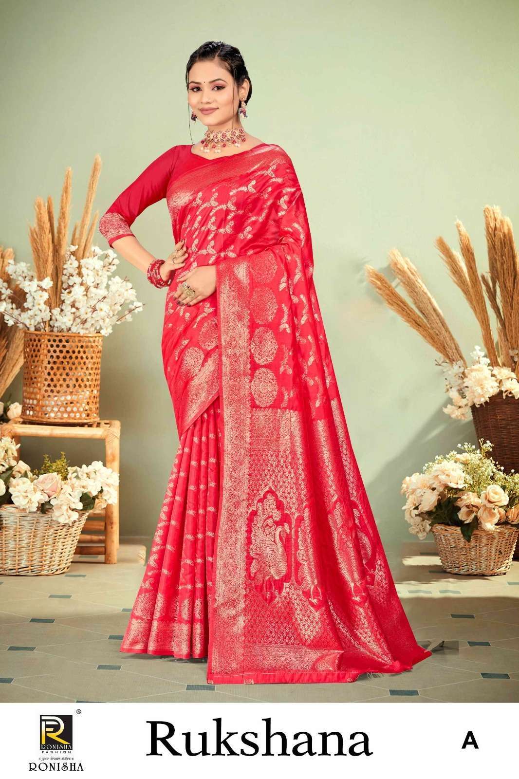 Ronisha Rukshana Banarasi Silk Saree Wholesaler of Saree in Surat
