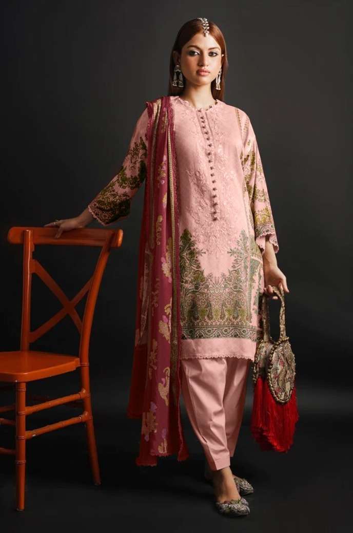 Shraddha Nx Bin Saeed Vol 2 Chiffon Dupatta Pakistani Suits Wholesaler in Surat