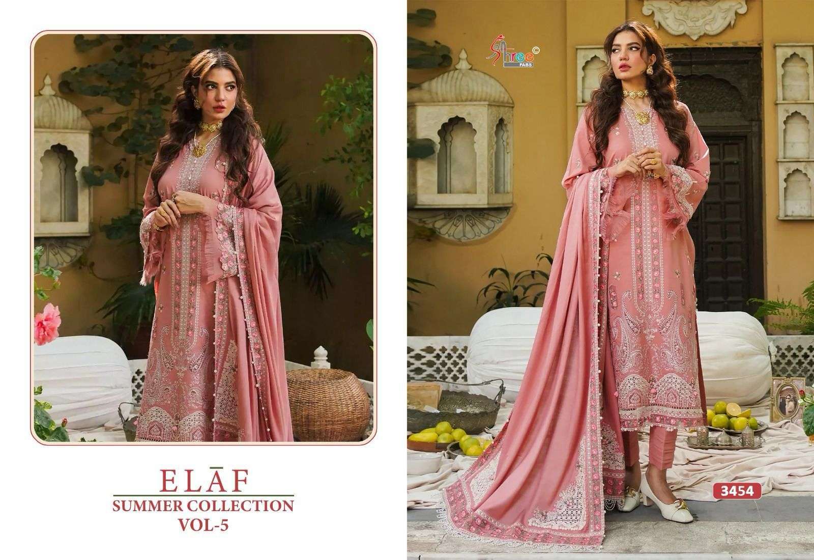 Shree Elaf Vol 5 Cotton Dupatta Pakistani Suits Wholesaler in Surat